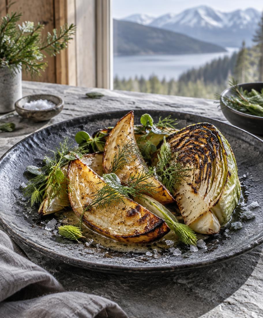 Rostade grönsaker med flingsalt
