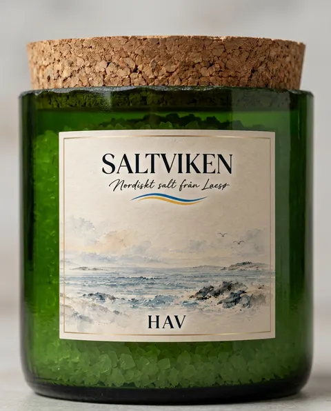 Etikett och kryddblandning för Saltviken Hav