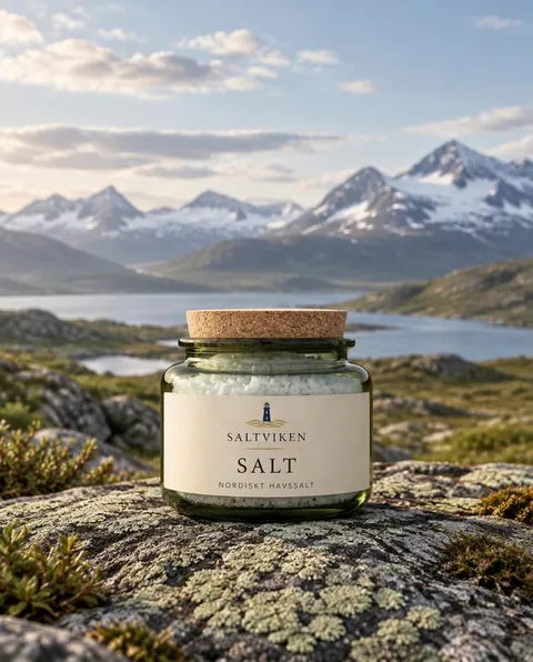 Handgjord burk Saltviken Salt
